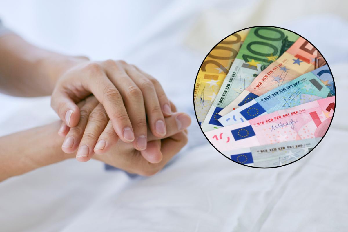 paziente e banconote euro