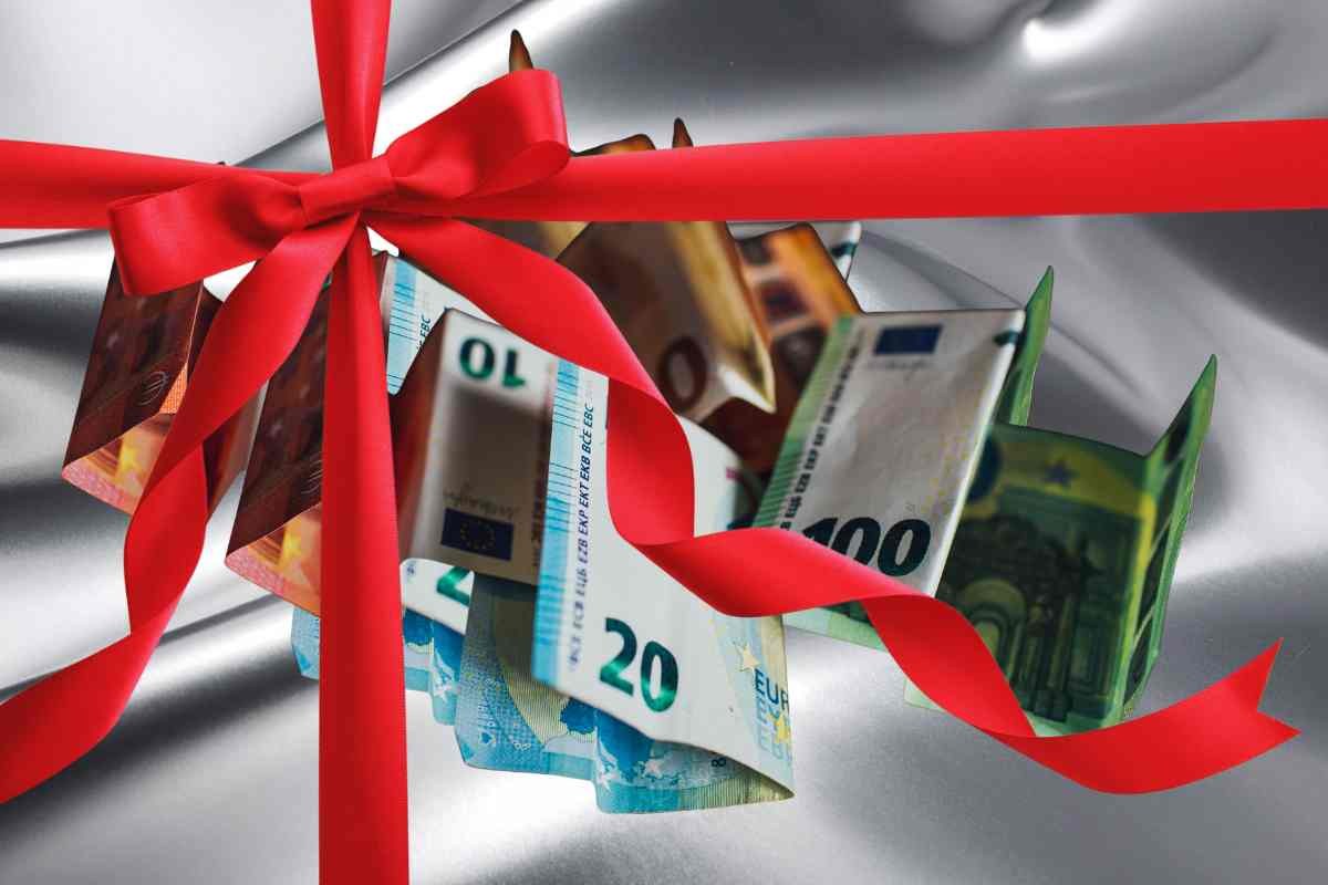 Euro con fiocco regalo