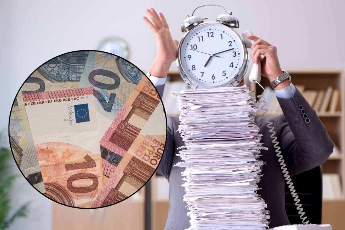 pila di fogli e banconote di euro