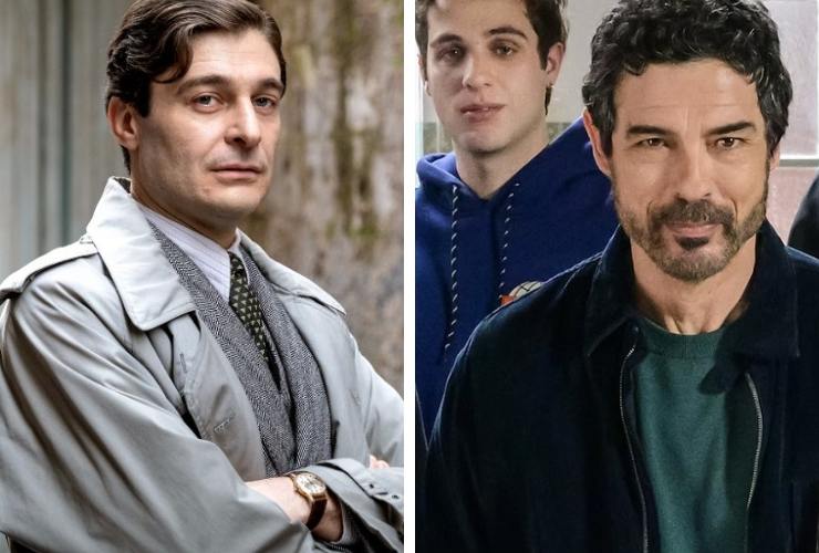 Il Commissario Ricciardi e Dante Balestra con alunno