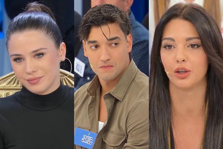 Cristiana, Jakub e Sara negli studi di Uomini e Donne