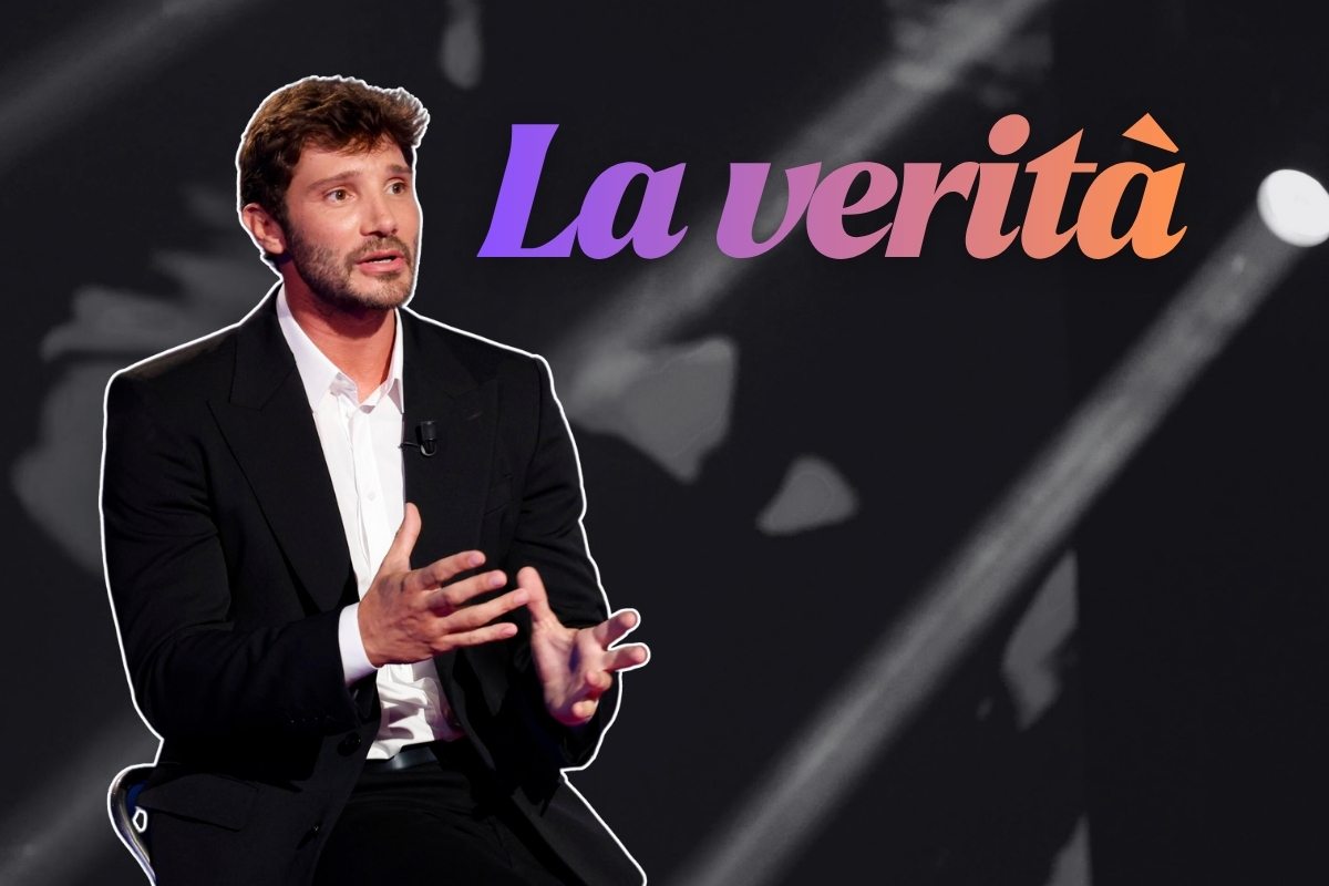 Stefano De Martino e scritta La verità