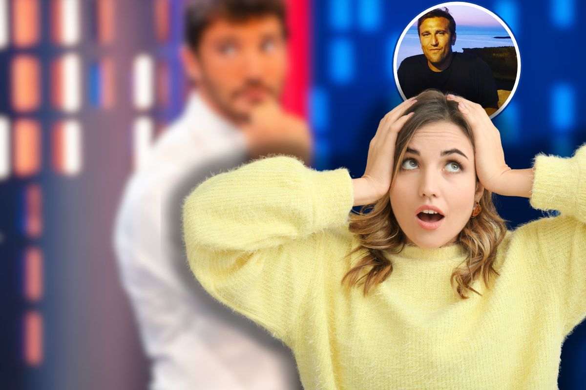 stefano de martino ad affari tuoi, pio su instagram in icona e donna con mani in testa
