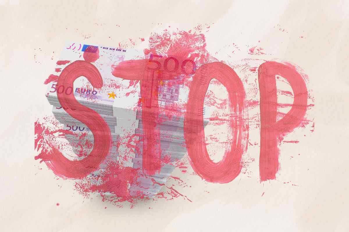 Banconote 500 euro e stop