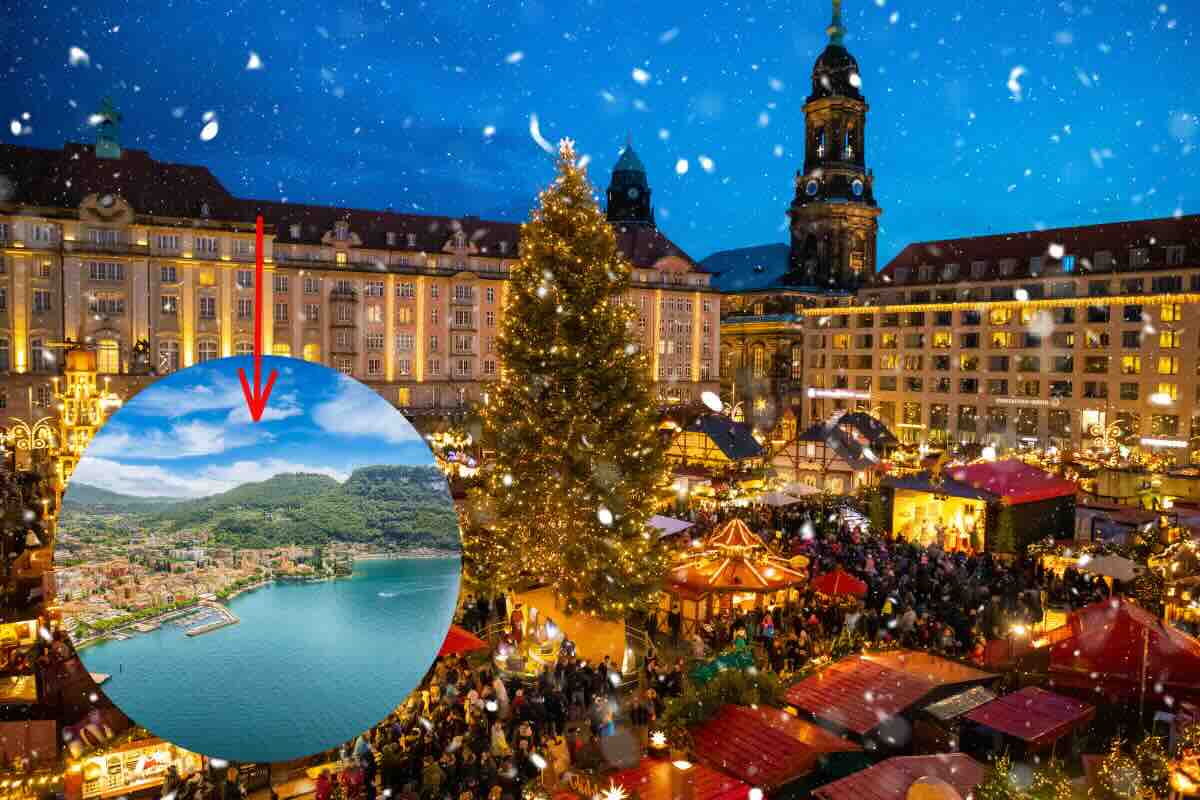 mercatino di natale e lago di Garda
