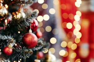 albero di natale addobbato