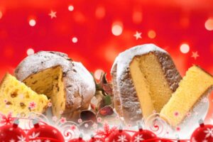 un panettone accanto ad un pandoro