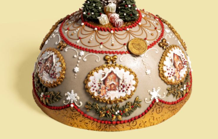 il panettone decorato a mano di Marchesi